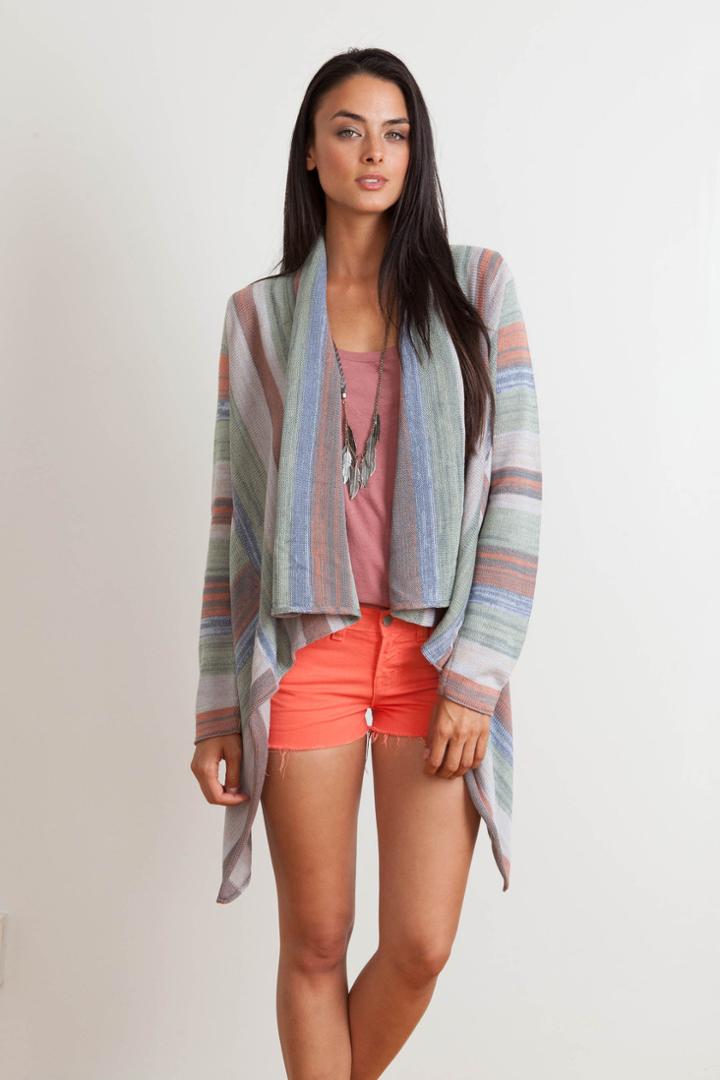 Goddis - Livie Wrap Sweater In Bali Sun