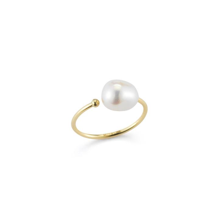 Margaret Elizabeth - 14k Gold White Pearl Ring