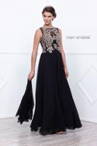 Nox Anabel - Embellished Jewel Neck A-line Dress 5152
