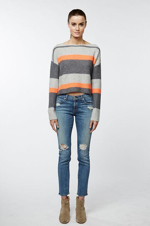 360 Cashmere Pacfic Stripe Sweater