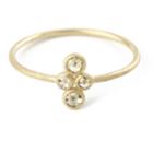 Nina Nguyen Jewelry - Quadruple Diamond 14k Gold Ring