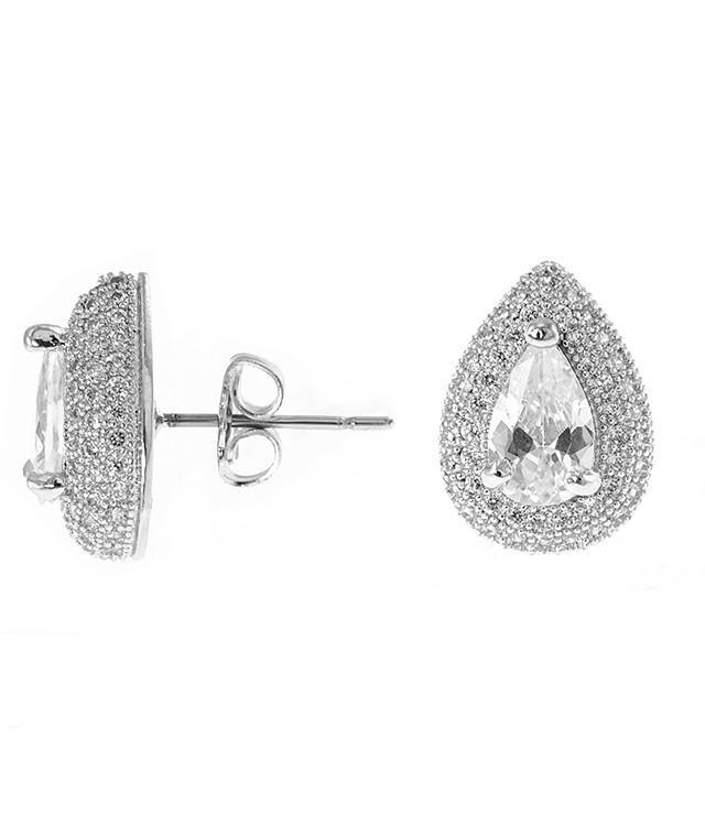 Cz By Kenneth Jay Lane - Bombe Pear Earrings