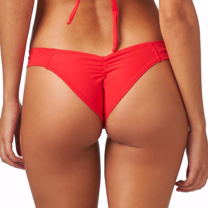 Montce Swim - Red Additional Coverage Uno Bikini Bottom