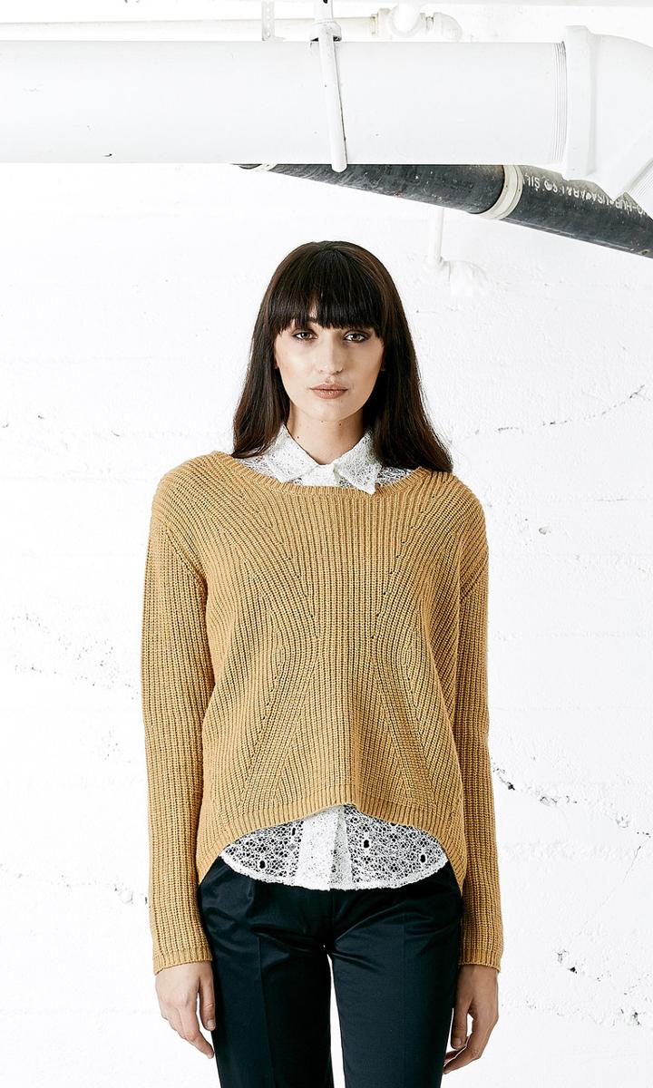 Again Collection - Gin Sweater In Brown