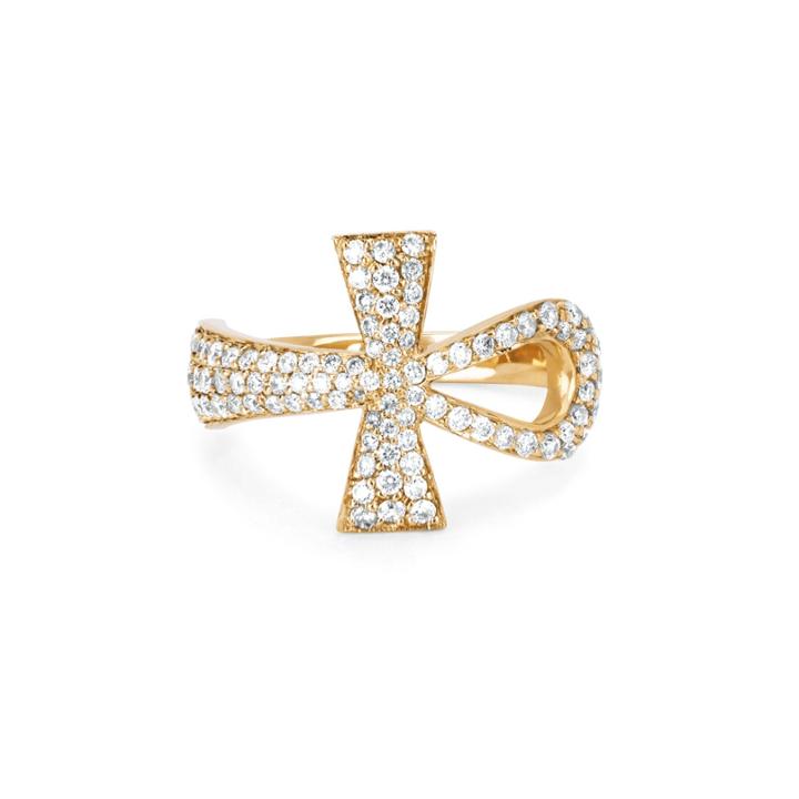 Logan Hollowell - New! Eternal Ankh Full Pav Ring