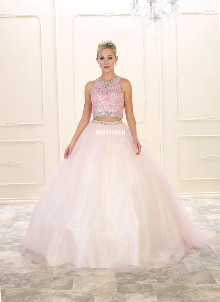May Queen - Two Piece Bejeweled Ballgown