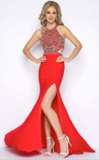 Cassandra Stone - 66038a High Neck Gown Style