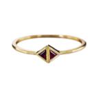 Margaret Elizabeth - Ruby Triangle Ring