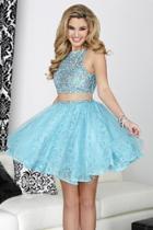 Tiffany Homecoming - 27015 Two-piece Rhinestone-accented High Jewel Dress
