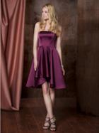 Colors Dress - 1745 Strapless Mini Flare Dress