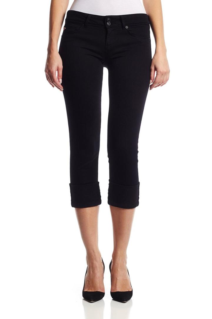 Hudson Jeans - Wc215ten Ginny Crop Straight With Cuff In Black