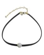 Cz By Kenneth Jay Lane - Pave And Pearl Choker
