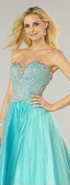 Alyce Paris - 6368 Long Dress In Light Turquoise