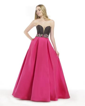 Morrell Maxie - 15794 Floral Accented Sweetheart Ballgown