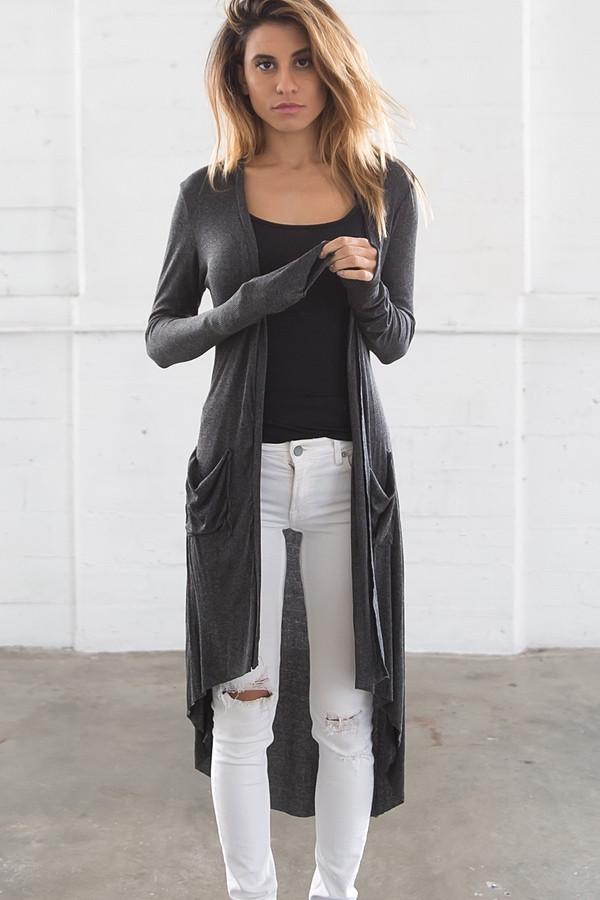 Joah Brown - Soleil Cardigan - Charcoal