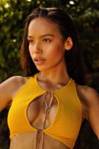 Lolli Swimwear - Peek Top In Golden