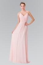 Elizabeth K - Sweetheart Spaghetti Strap Ruched Bodice Dress Gl2374