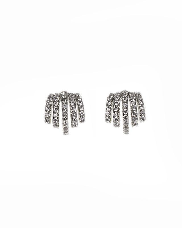 Cz By Kenneth Jay Lane - Pave Huggie Ear Claw