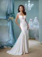 Enchanting By Mon Cheri - 216158 Lace Sweetheart Fitted Trumpet Bridal Gown