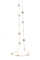 Tresor Collection - 18kt Yellow Gold Necklace With Multi Rutile Quartz