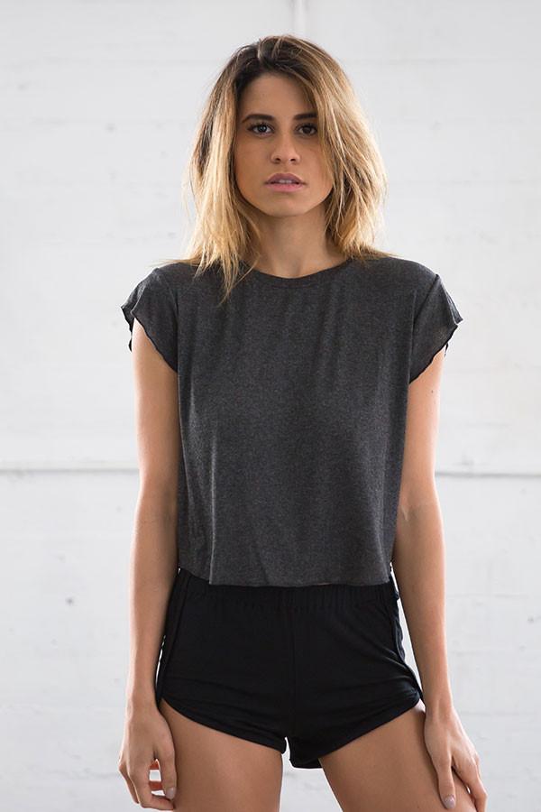 Joah Brown - Honey Tee In Charcoal