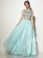 Studio 17 - Two-piece Bejeweled Sleeveless Ball Gown 12639