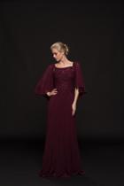 Glow By Colors - G761 Chiffon Square A-line Dress