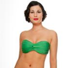 Nicolita Swimwear - Knotty Nicolita Bandeau With Removable Bra Cups Teal