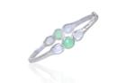 Nina Nguyen Jewelry - Lotus Sterling Silver Bangle