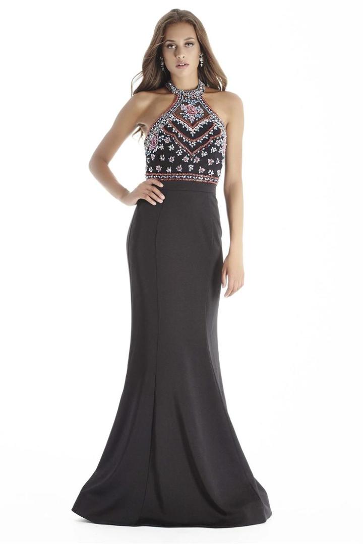 Jolene Collection - 17067 Multi-colored Beaded Mermaid Dress