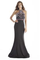 Jolene Collection - 17067 Multi-colored Beaded Mermaid Dress