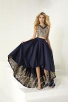 Tiffany Designs - 16305 Two Piece Gilded High Low A-line Dress