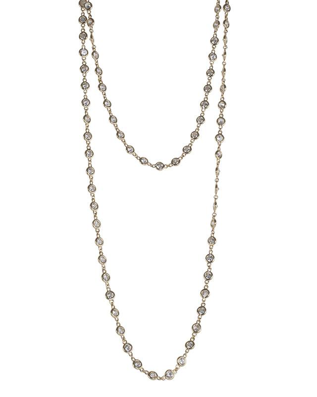 Cz By Kenneth Jay Lane - Double Drop Diamond By The Inch