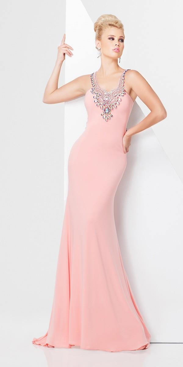 Paris Prom By Mon Cheri - 115709 Long Dress In Coral