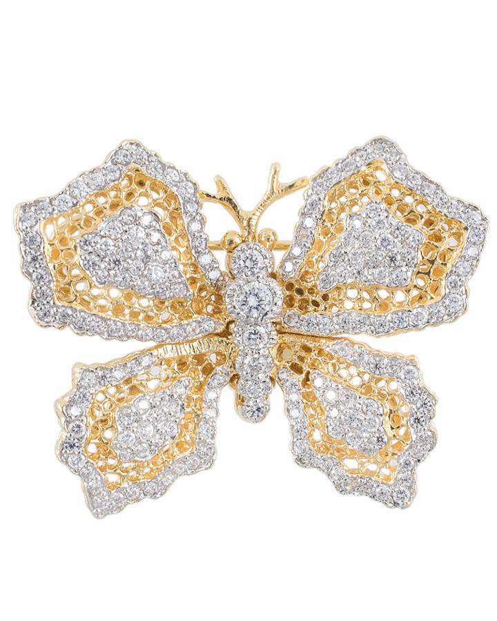 Jarin K Jewelry - Lace Butterfly Brooch