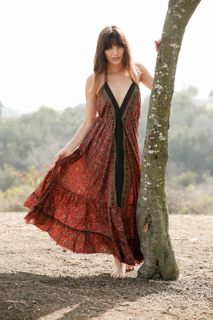 Raga - Prague Gardens Halter Maxi