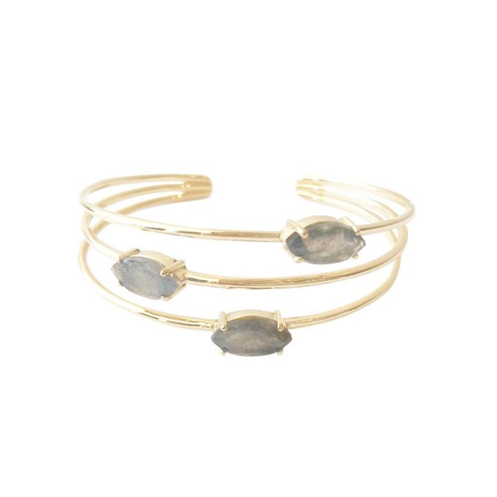 Margaret Elizabeth - Bixby Bangle Labradorite