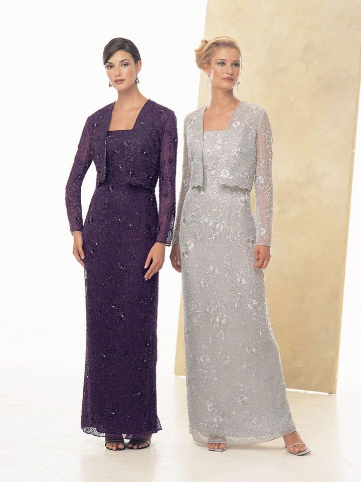 Montage By Mon Cheri - 21917 Embroidered Sheath Dress With Bolero