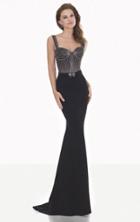 Tarik Ediz - Beaded Sheath Gown 92688