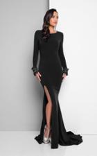 Terani Couture - Elegant Long Sleeve Mermaid Dress 1712e3647
