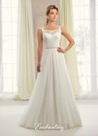 Enchanting By Mon Cheri - 217105 Beaded Lace Tulle Wedding Gown