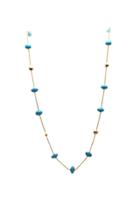 Tresor Collection - Turquoise Beads Necklace In 18k Yellow Gold