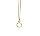 Tresor Collection - Crystal Quartz Simple Round Pendant In 18k Yellow Gold