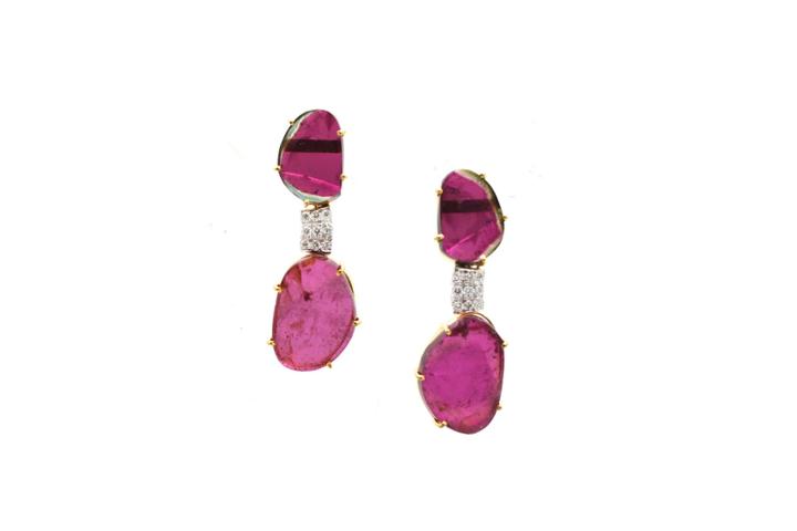 Tresor Collection - Tourmaline Earring In 18k Yg