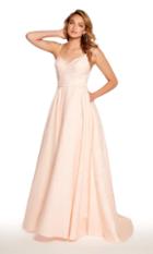 Alyce Paris - 60122 Spaghetti Strap Printed A-line Gown