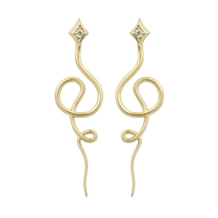 Elizabeth Buenaventura - Royal Snake Earrings