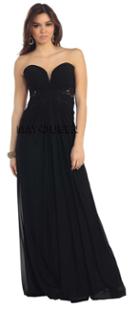 Sweetheart Beaded Lace Applique Illusion Back Evening Dress