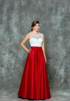 Glow By Colors - G682 Beaded Jewel Long Gown With Back Cut Outs
