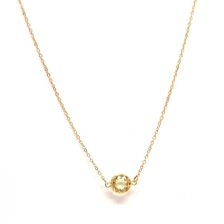 Rachael Ryen - 14k Yellow Gold Citrine Layering Necklace