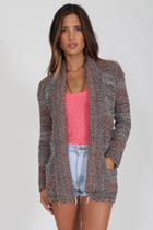 Goddis - Colette Textured Cardigan In Casablanca